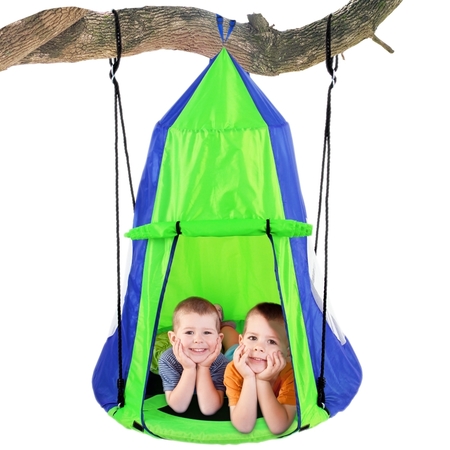 SERENELIFE Saucer Swing With Play Tent SLSWNG350